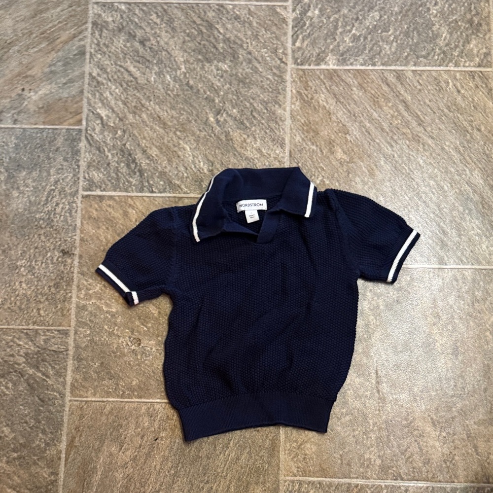 Nordstrom Navy Polo with White Trim